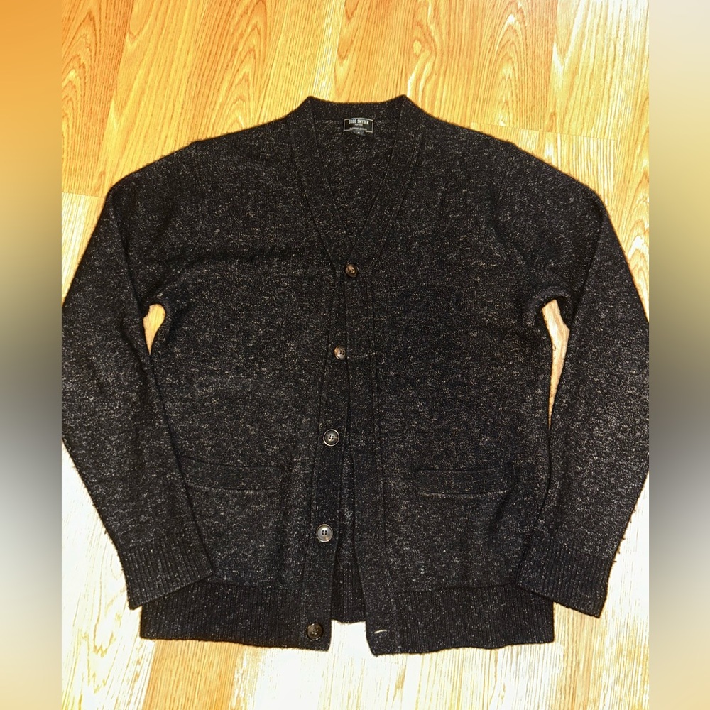 Todd Snyder Black Cardigan Sweater